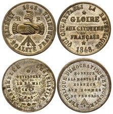 Lot de 3 Médailles 1848-1849 - République Française