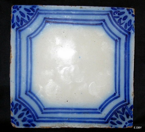 Ancien carreau faïence - carreau,