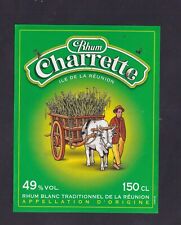 Ancienne étiquette   Alcool  France  BN181102  Rhum Charrette Homme