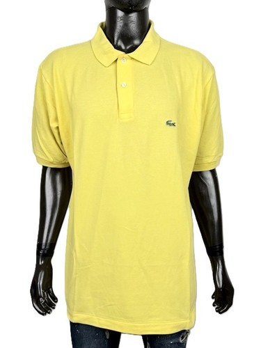 Polo homme jaune vintage