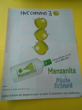 Publicté Advertising 2003  Manzanita Marie Brizard completement Givrée