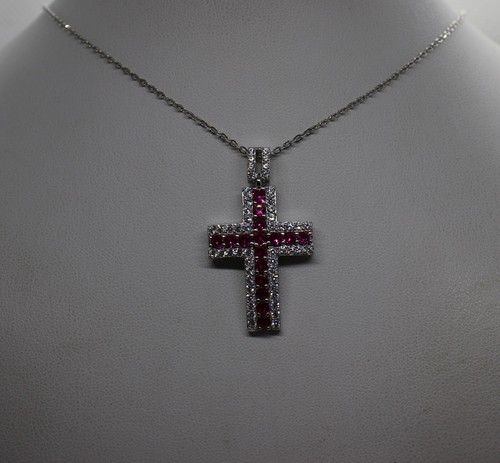 Croix pendentif argent - pendentif, en