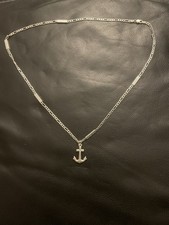 chaîne en argent massif 925  argent pur avec médaille en argent