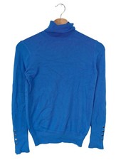 ZARA Pull-over à col roulé Dames Pull T EU 36 bleu style décontracté