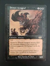 Carte Magic MTG Démon Ravageur 74/145 Édition Légions Année 2003