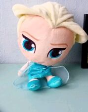 Peluche Elsa NICOTOY Disney La Reine des Neiges Frozen robe bleue 20 cm (MO5668)
