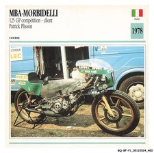 BQ-BFP1-0201-MOTO - Mba-morbidelli - 125 gp compétition - Client - Patrick pl