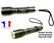 Lampe torche Police 25 Cree LED T6 rechargeable