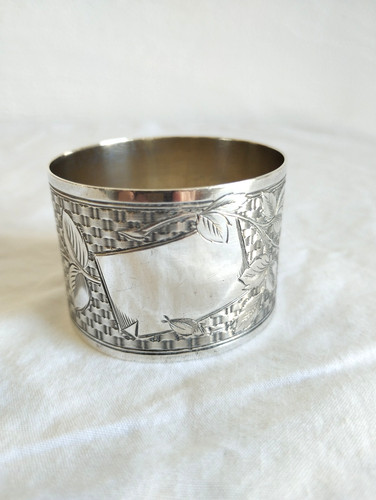 Rond serviette argent - rond, de