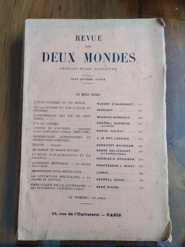 Revue des deux - mondes, mai
