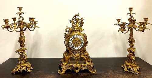 Garniture cheminee style - de, cheminee.