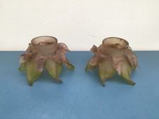 Paire de tulipes en  PATE DE VERRE DAUM ?