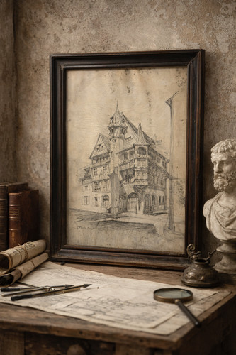 Dessin ancien architecture