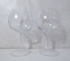 2 verres à pied en cristal vin dégustation