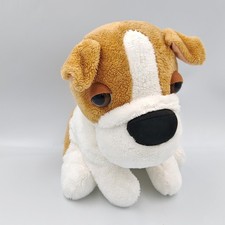 Doudou peluche chien marron