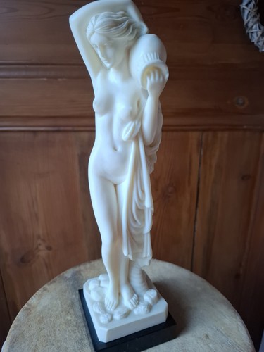 Statuette vintage albâtre - statuette,