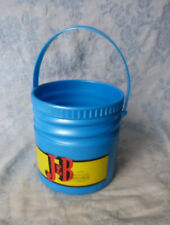 #Bistrot# Seau à glaçons J&B (H=13,5cm) en plastique bleu