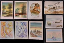 Lot de 12 lithographies PIRES
