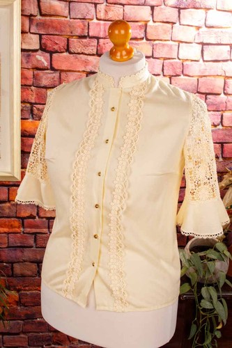 Blouse dirndl vintage - dirndl, beige