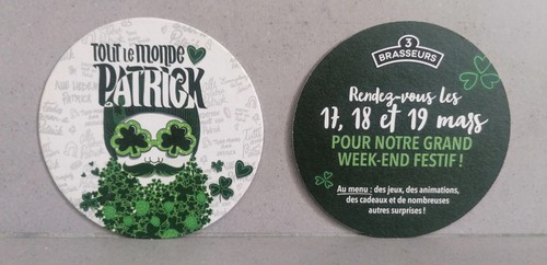 Sous bock bière brasseurs - sous,
