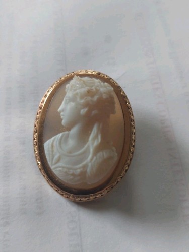 Camée agate monture or - monture,