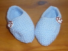 Chaussons bébé en laine 0/3 mois ou bébé reborn