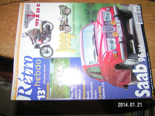 Retro hebdo saab 96 v4 - 96,