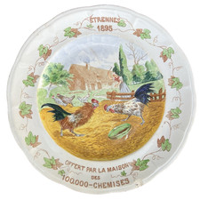 Plat ancien étrennes 1895