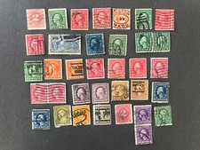 UNITED STATES OF AMERICA 35 STAMPS  FROM 1910 TO 1920