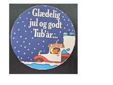 Tuborg - Sous bock -  Bierdeckel - Beer Mat -  Tuborg jul (Xmas)