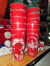 Lot de 10 gobelets Coca-Cola neuf Jeux olympiques Tour Eiffel Paris 2024