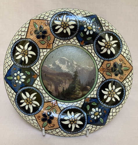 Assiette céramique peinte - assiette,