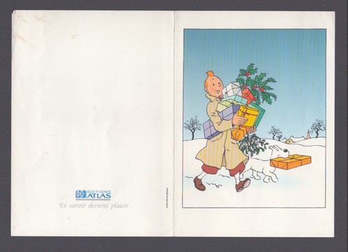 Herge carte voeux - de, tintin