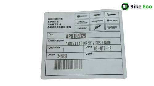 Flanc gauche aprilia rsv - rsv, 1000