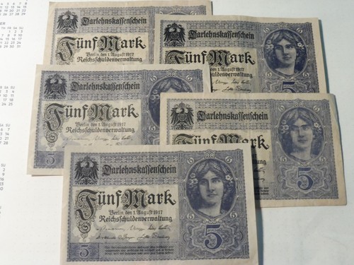Lot billets allemand - , 5
