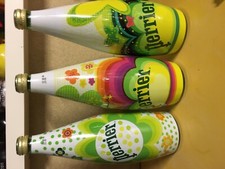 Bouteille et boites Perrier collector