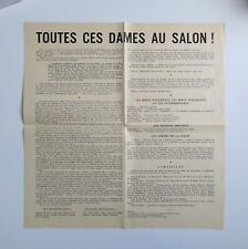 rare TOUTES CES DAMES AU SALON ! Internationale Lettriste & Les Lèvres nues 1956