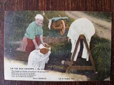 Cpa 14 - LA VIE AUX CHAMPS - Au Lavoir