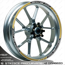 Autocollants Cerceau Noir Or Compatible Pour Honda 1000 CBF 2006-2016