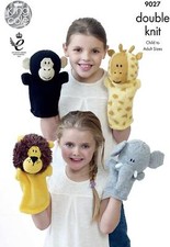 Modèle De Tricot King Cole Fil ANIMAL MAIN MARIONNETTES 9027