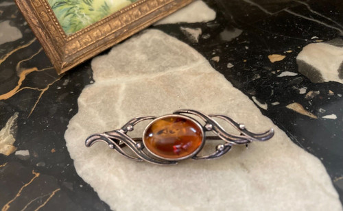 Bijou ancien epinglette argent - ancien,