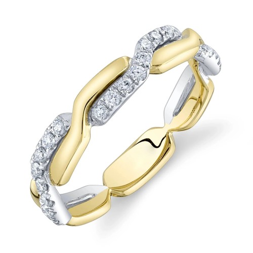 14k deux ton - 14k, diamant