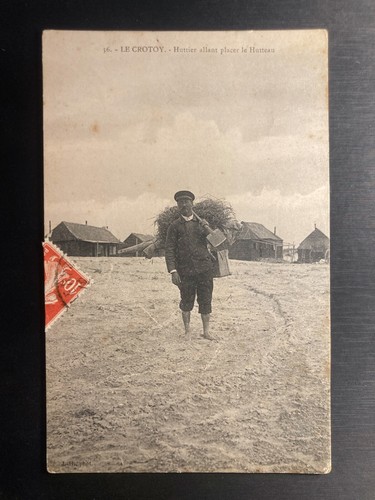 Cpa crotoy huttier allant - le, crotoy,