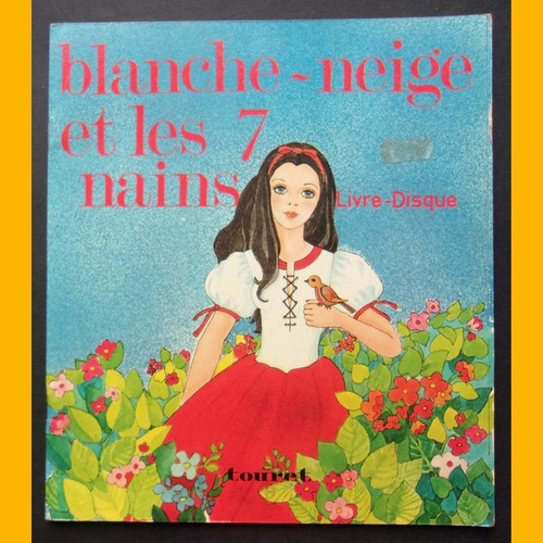 Livre disque blanche neige - blanche-neige, et