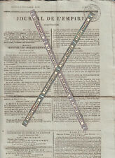 Napoléon Journal de l'Empire du 5 septembre 1808 (combat détroit Dardanelles)