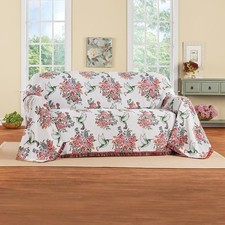 Housse De Canapé Loveseat À Franges Florales Hummingbird