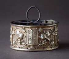 Couronne de suspension de lustre en laiton repoussé pour lustre d'église ancien