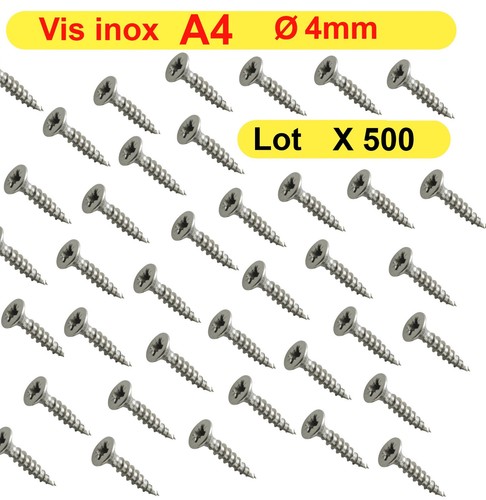 Vis bois inox 4mm - bois,