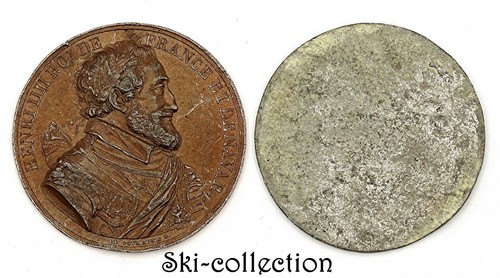 Médaille uniface henri iiii - uniface,
