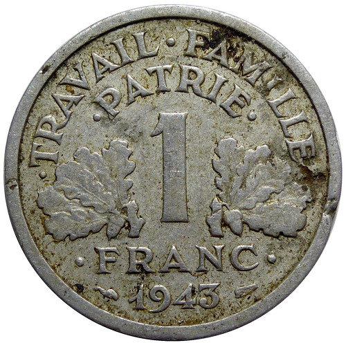 Franc françisque 1943 b - franc,